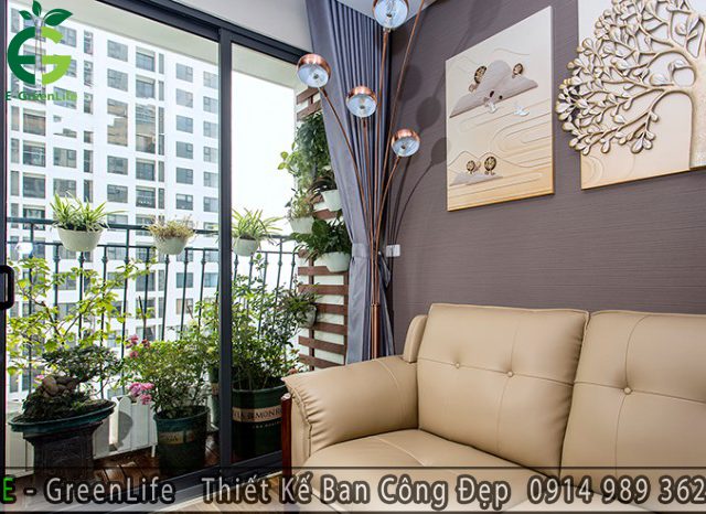 Mẫu ban công đẹp combo 7 nhà chị Anh tại An Bình City