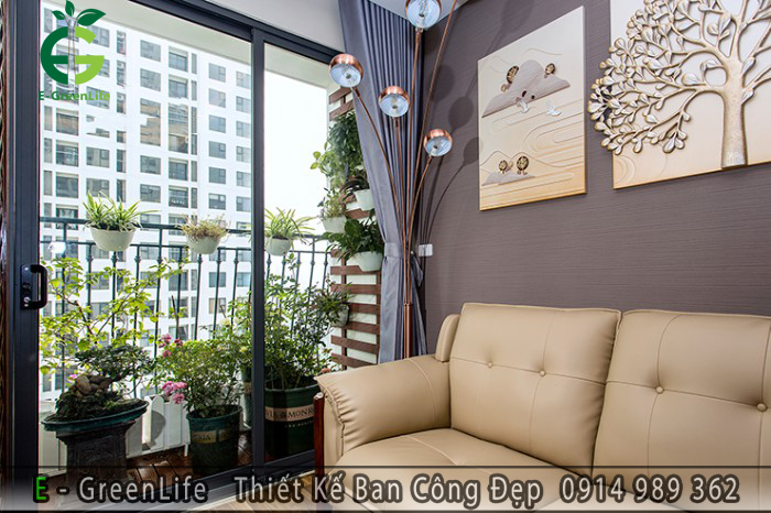 Mẫu ban công đẹp combo 7 nhà chị Anh tại An Bình City