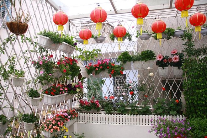 Trang Trí Ban Công Đón Tết
