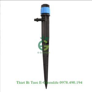 Que cắm nhỏ giọt 8 tia bù áp màu xanh 35l/h