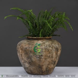Chậu composite vân gốm Atlantico