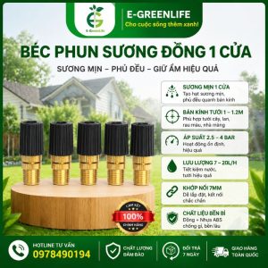 Béc phun sương đồng 1 cửa
