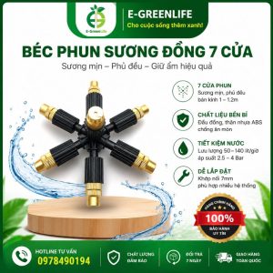 Béc phun sương đồng 7 cửa