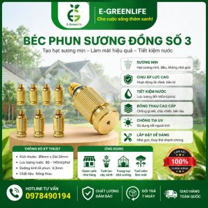 Béc phun sương đồng số 3