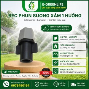 Béc phun sương xám 1 hướng