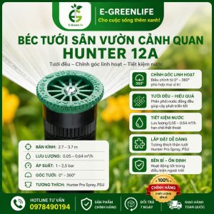Béc tưới sân vườn cảnh quan Hunter 12A