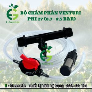 Bộ châm phân Venturi phi 27 model 0.7–9.5 bar