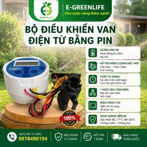 Bộ điều khiển van điện từ bằng pin