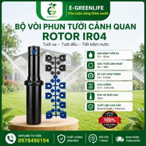 Bộ vòi phun tươi cảnh quan Rotor IR04