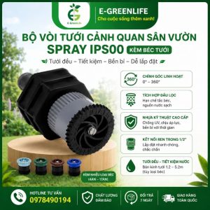 Bộ vòi tưới cảnh quan sân vườn Spray IPS00 kèm béc tưới