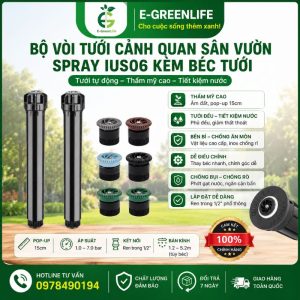 Bộ vòi tưới cảnh quan sân vườn Spray IUS06 kèm béc tưới