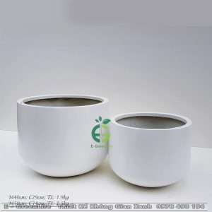 Chậu Composite Dáng Tròn Bo Đáy Vĩnh Lộc