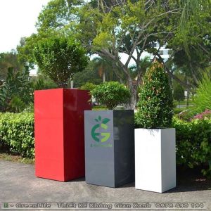 Chậu Composite Dáng Vuông Cao Grassy S2