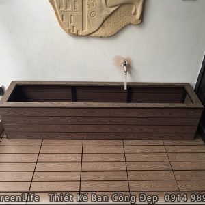 Chậu gỗ nhựa Composite ECO 024