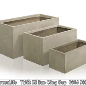 Chậu trồng cây xi măng nhẹ ECO 025