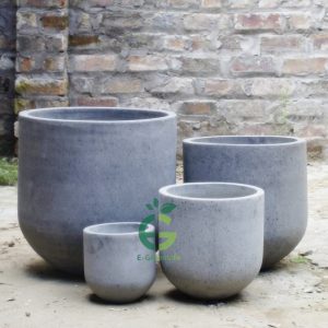 Chậu Xi Măng Nhẹ Hình Trứng