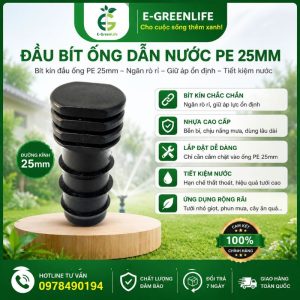Đầu bít ống dẫn nước PE 25mm