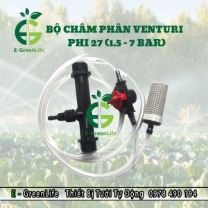 Thiết bị châm phân Venturi phi 27 model 1.5-7 bar