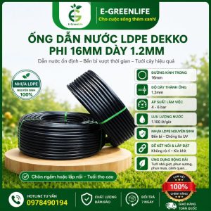 Ống dẫn nước LDPE Dekko phi 16mm dày 1.2mm
