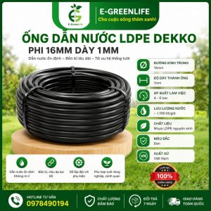 Ống dẫn nước LDPE Dekko phi 16mm dày 1mm