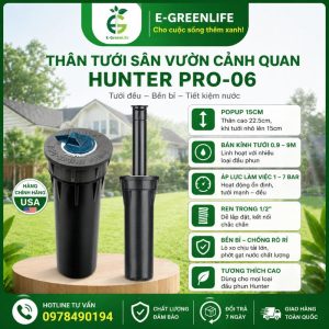 Thân tưới sân vườn cảnh quan Hunter Pro-06