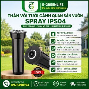 Thân vòi tưới cảnh quan sân vườn Spray IPS04