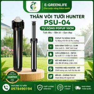 Thân vòi tưới Hunter PSU-04 tự động popup 10cm