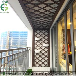 Trần ốp gỗ quả trám ECO 013