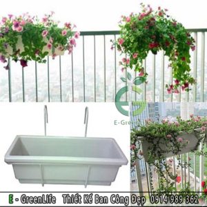 Chậu nhựa treo ban công ECO 023