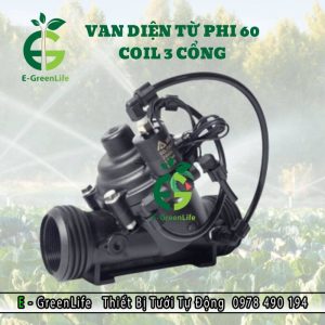 Van điện từ phi 60 coil 3 cổng