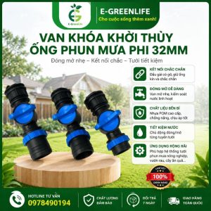 Van khóa khởi thủy ống phun mưa phi 32mm