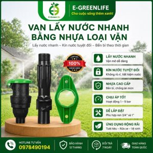 Van lấy nước nhanh bằng nhựa loại vặn
