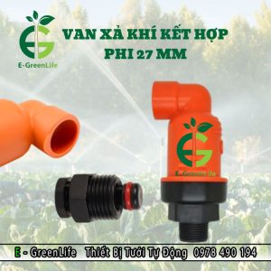 Van xả khí kết hợp phi 27 mm