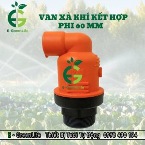 Van xả khí kết hợp phi 60 mm