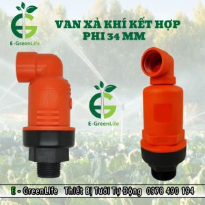 Van xả khí kết hợp phi 34 mm